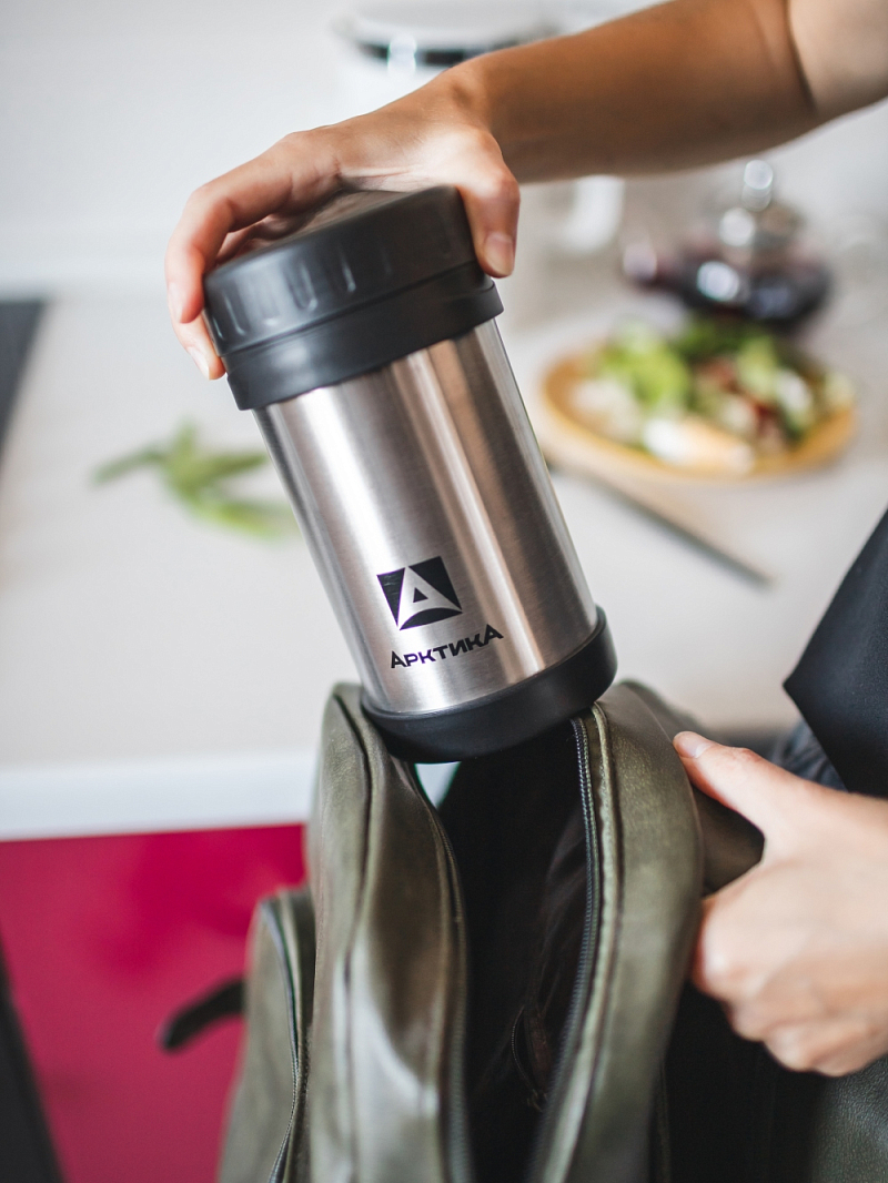 Термос-кружка серии 402 на 0.5л стальная для еды и напитков - 6