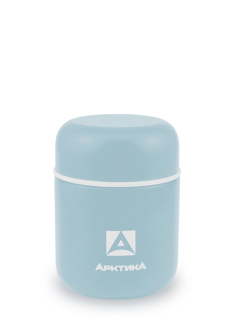Компактный голубой термос 411 для еды на 0.28л (уценка) - 1