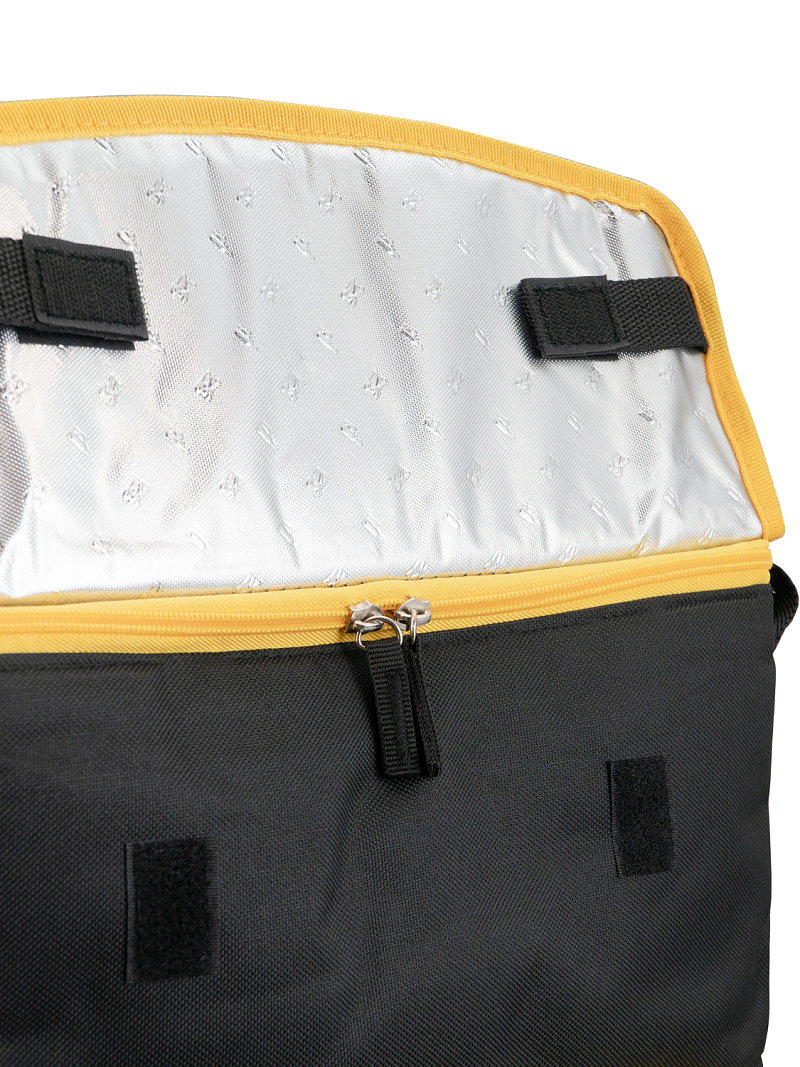 Черная сумка-холодильник 3001 классическая с люком на 30л - 7