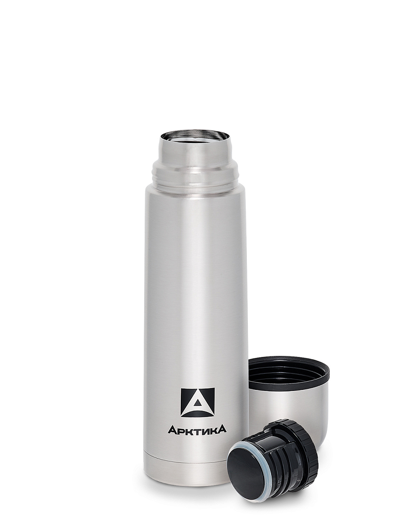 Термос серии 101 на 0.75л стальной с узким горлом в чехле - 3