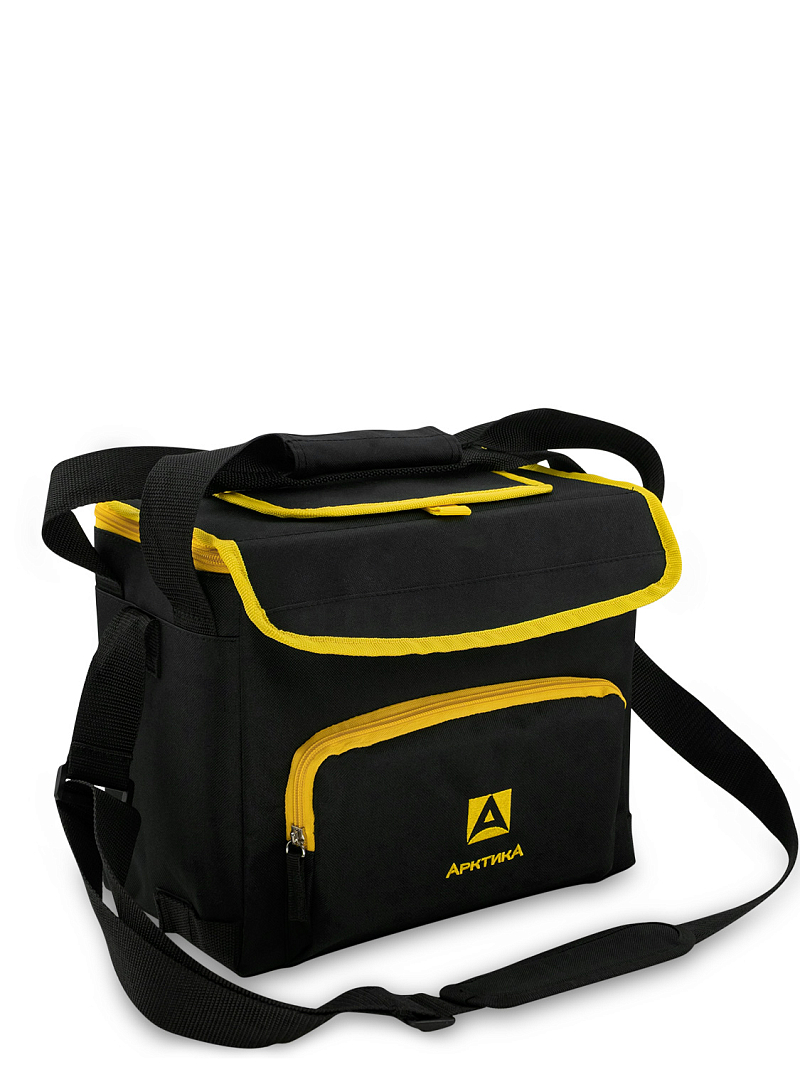 Черная сумка-холодильник 3001 классическая с люком на 10л - 1