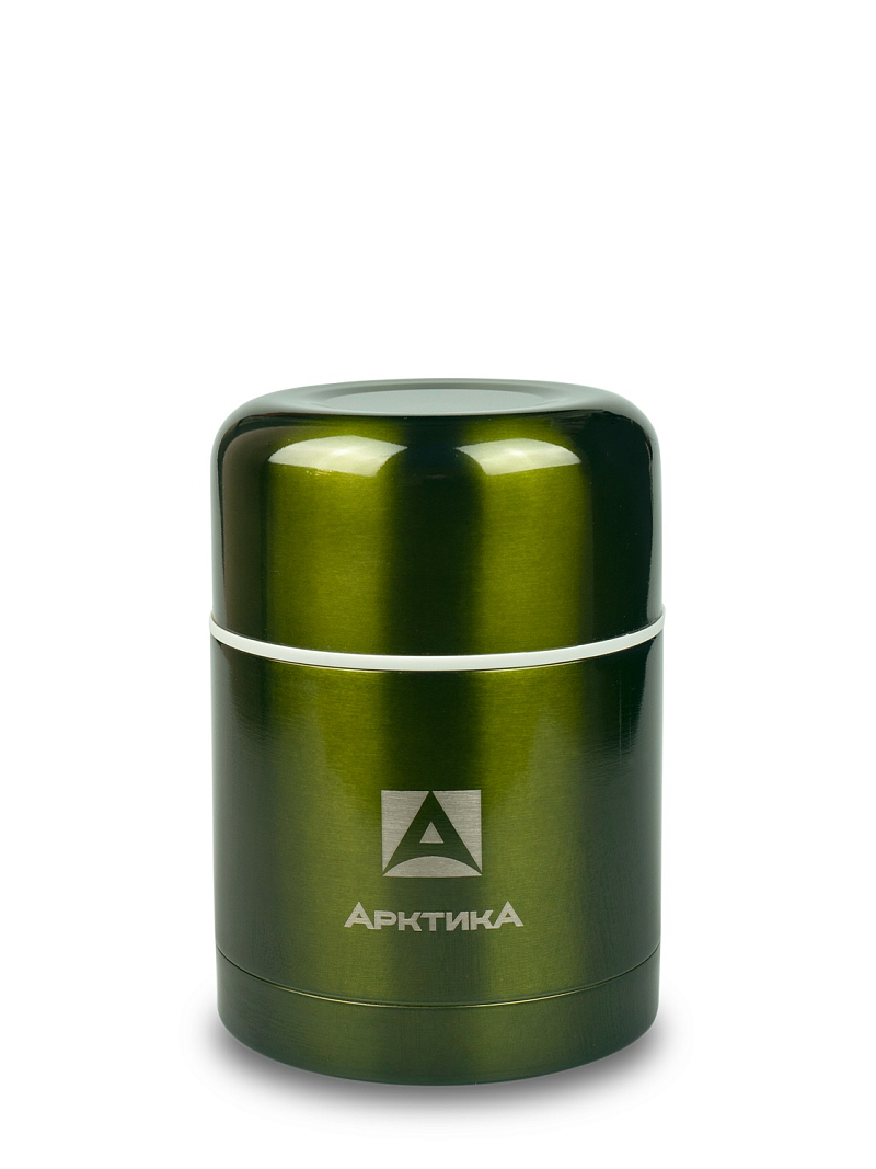 Термос 0.5л серии 302 зеленый с широким горлом (уценка) - 1