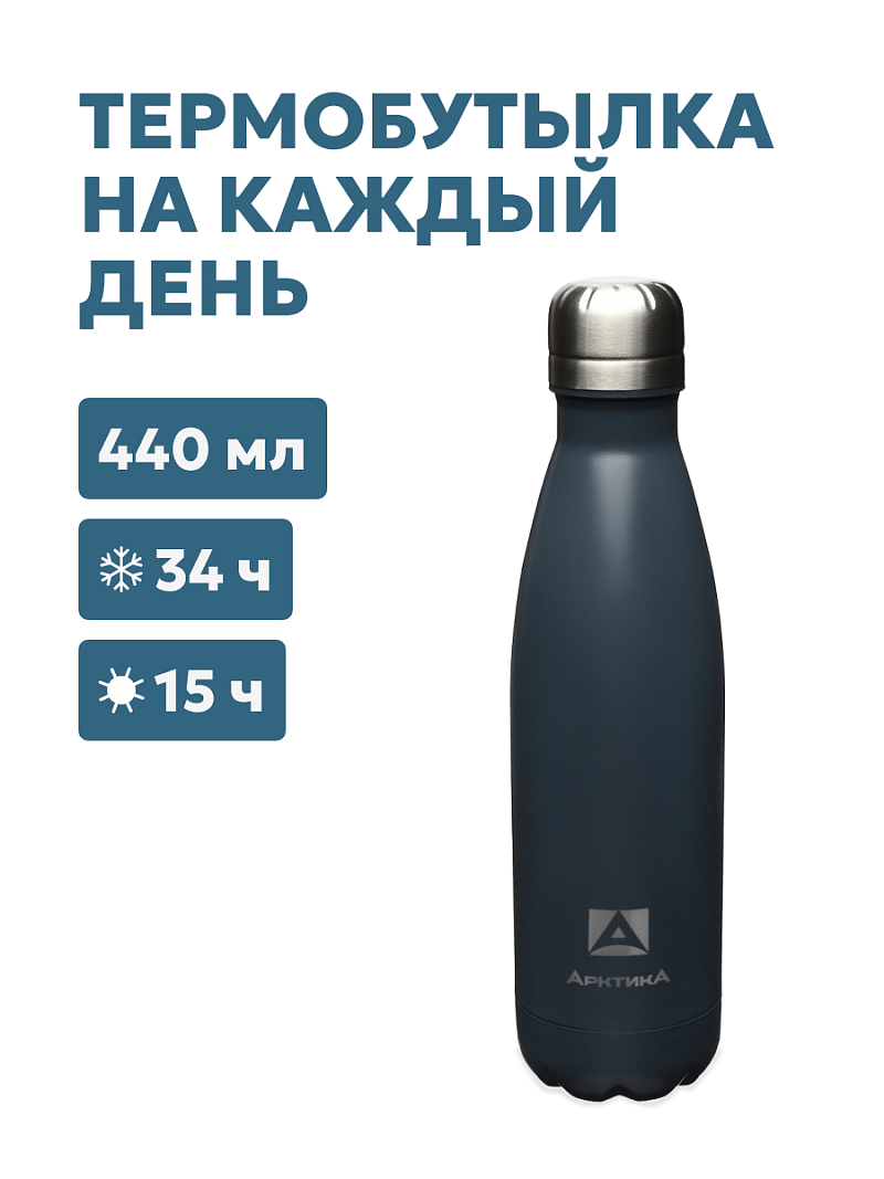 Термобутылка 0.44л серии 717 «Индиго» - 1