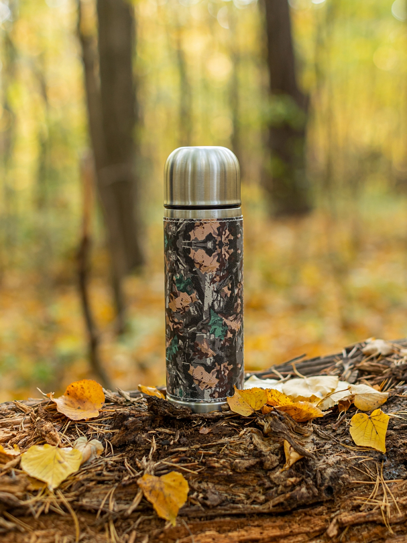 Термос с оплеткой из экокожи серии 108 на 0.7л - 2 Термос с оплеткой из экокожи серии 108 на 0.7л - 2