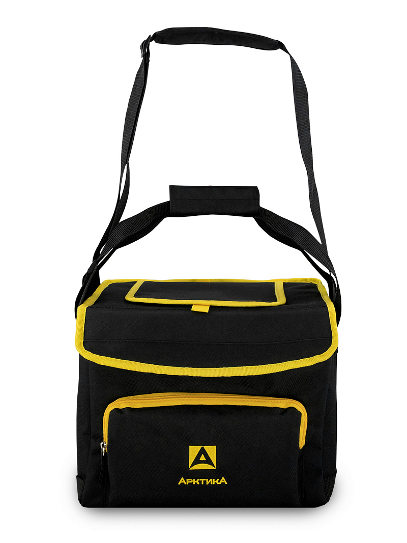 Черная сумка-холодильник 3001 классическая с люком на 10л - 2