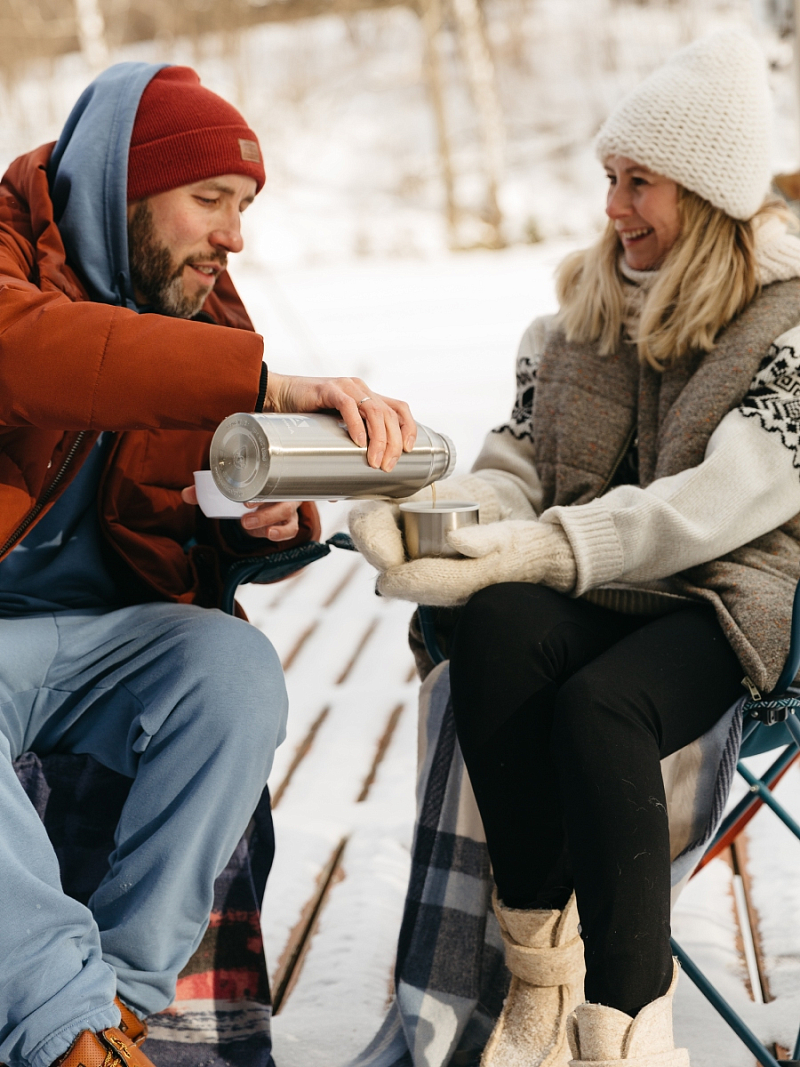 Термос 105 с лаковым покрытием и узким горлом на 1.2л - 4