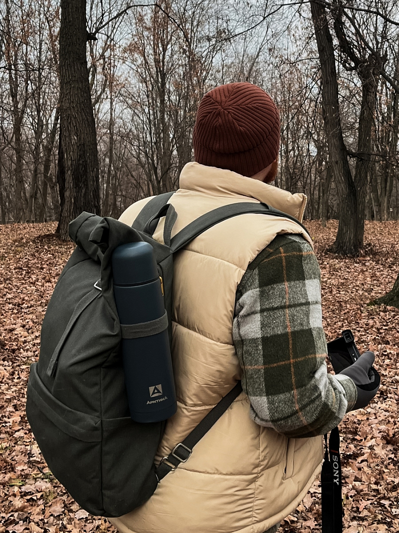 Термос серии 101 на 1л текстурный с узким горлом - 6