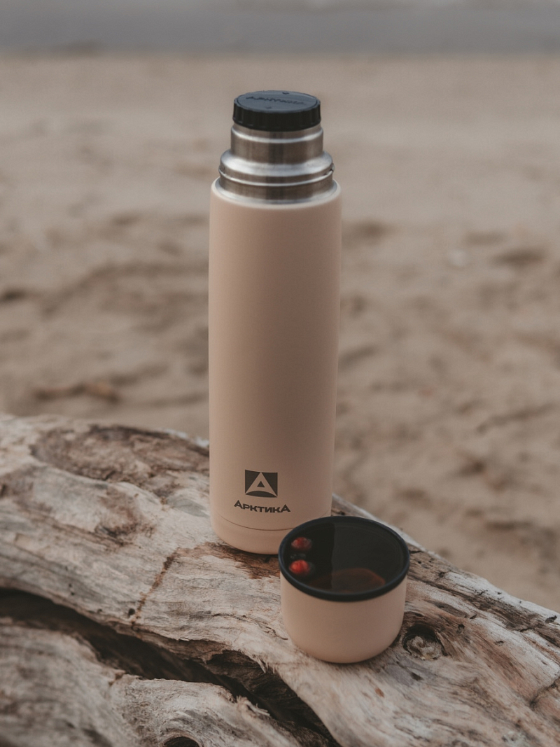 Термос серии 101 на 1л текстурный с узким горлом - 4