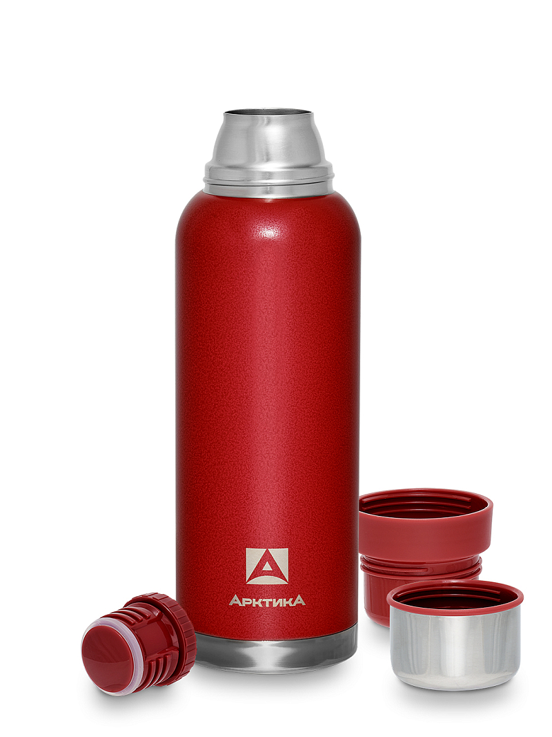 Красный термос 106 с узким горлом на 1.2л - 3 Красный термос 106 с узким горлом на 1.2л - 3