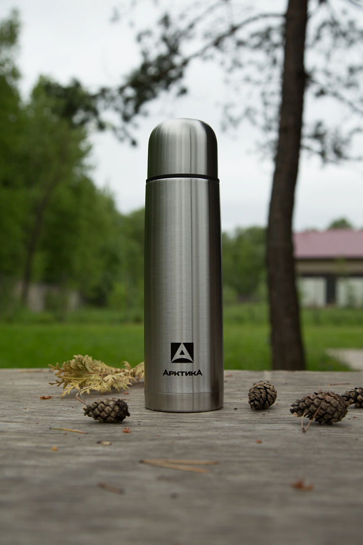 Термос серии 101 на 0.75л стальной с узким горлом - 6