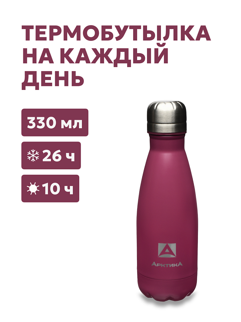 Термобутылка 0.33л серии 717 «Вишня» - 1
