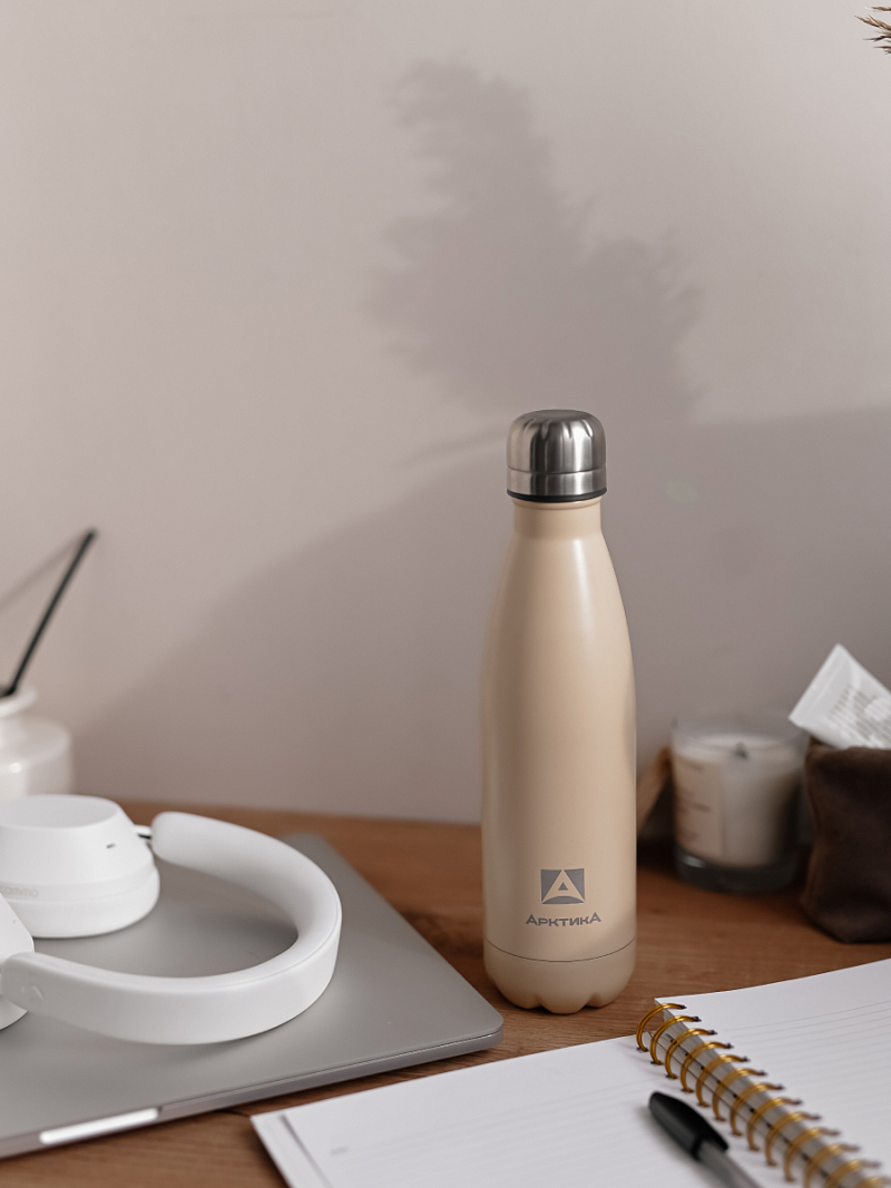 Термобутылка 0.44л серии 717 «Песок» - 2