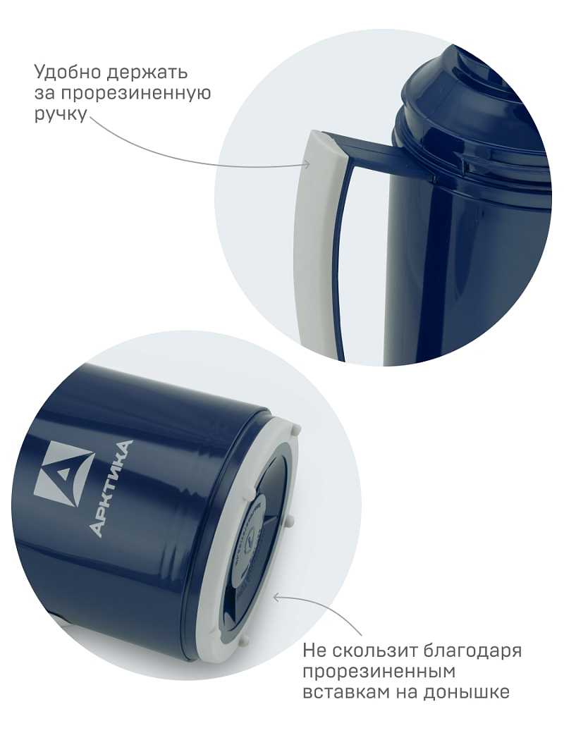Стеклянный термос серии 1010 на 1л синий - 8