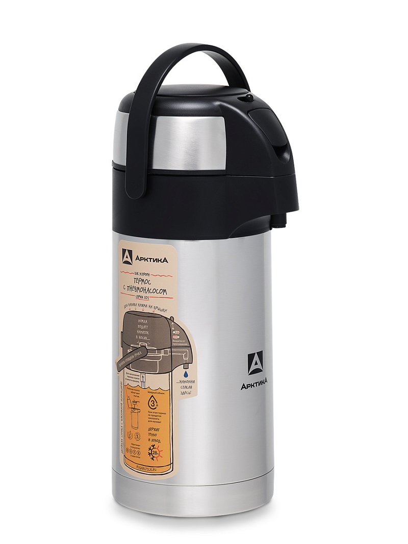 Термос 501 с помпой на 3л - 5