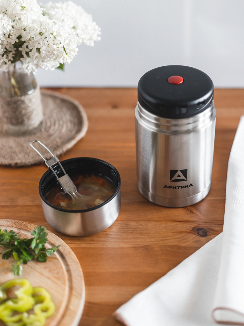 Термос 301 c широким горлом и чехлом на 0.75л - 4 Термос 301 c широким горлом и чехлом на 0.75л - 4