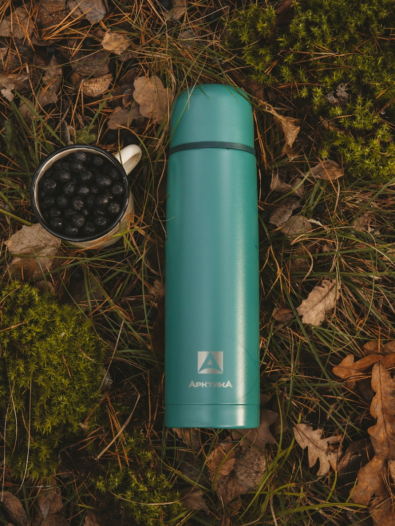 Термос серии 101 на 1л текстурный с узким горлом - 4