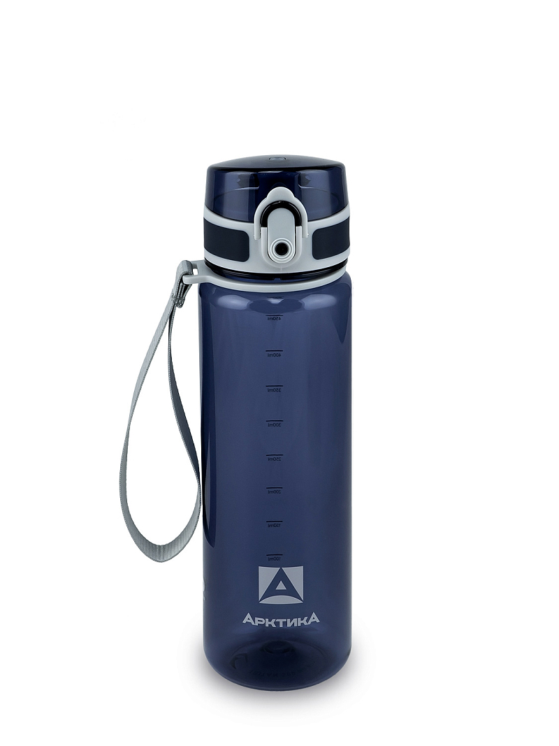 Питьевая бутылка 720 из тритана 0.5л, синяя глянцевая, с ситечком - 1