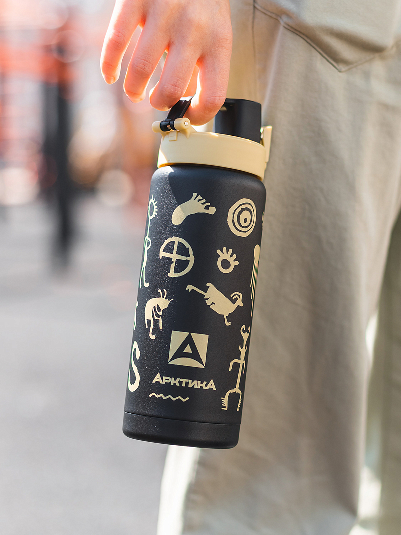 Термокружка серии 702 «Сититерм» «Черный вуду» на 0.5л - 7