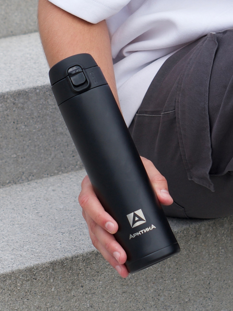 Черная термокружка 701 на 0.52л - 7