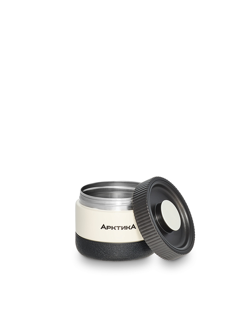 бежевый термос 308 для еды с контейнерами на 1.3л - 7