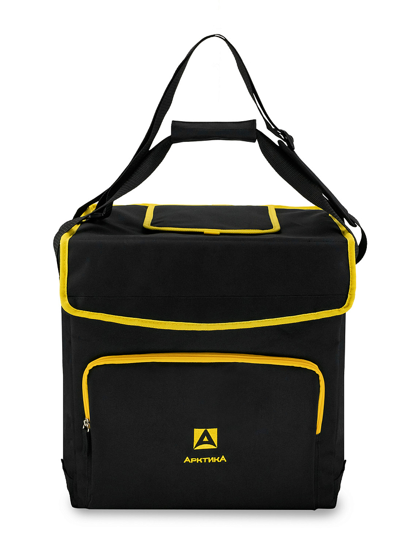 Черная сумка-холодильник 3001 классическая с люком на 30л - 2