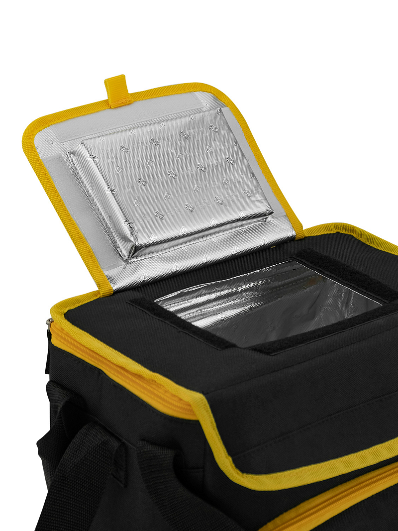 Черная сумка-холодильник 3000 классическая с люком на 10л - 5