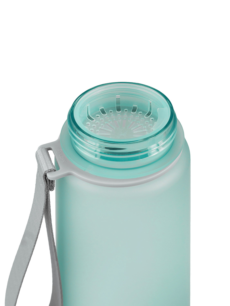 Питьевая бутылка 720 из тритана 0.5л, голубая матовая, с ситечком - 5