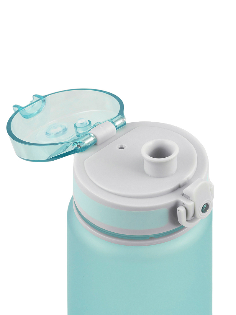 Питьевая бутылка 720 из тритана 0.5л, голубая матовая, с ситечком - 3