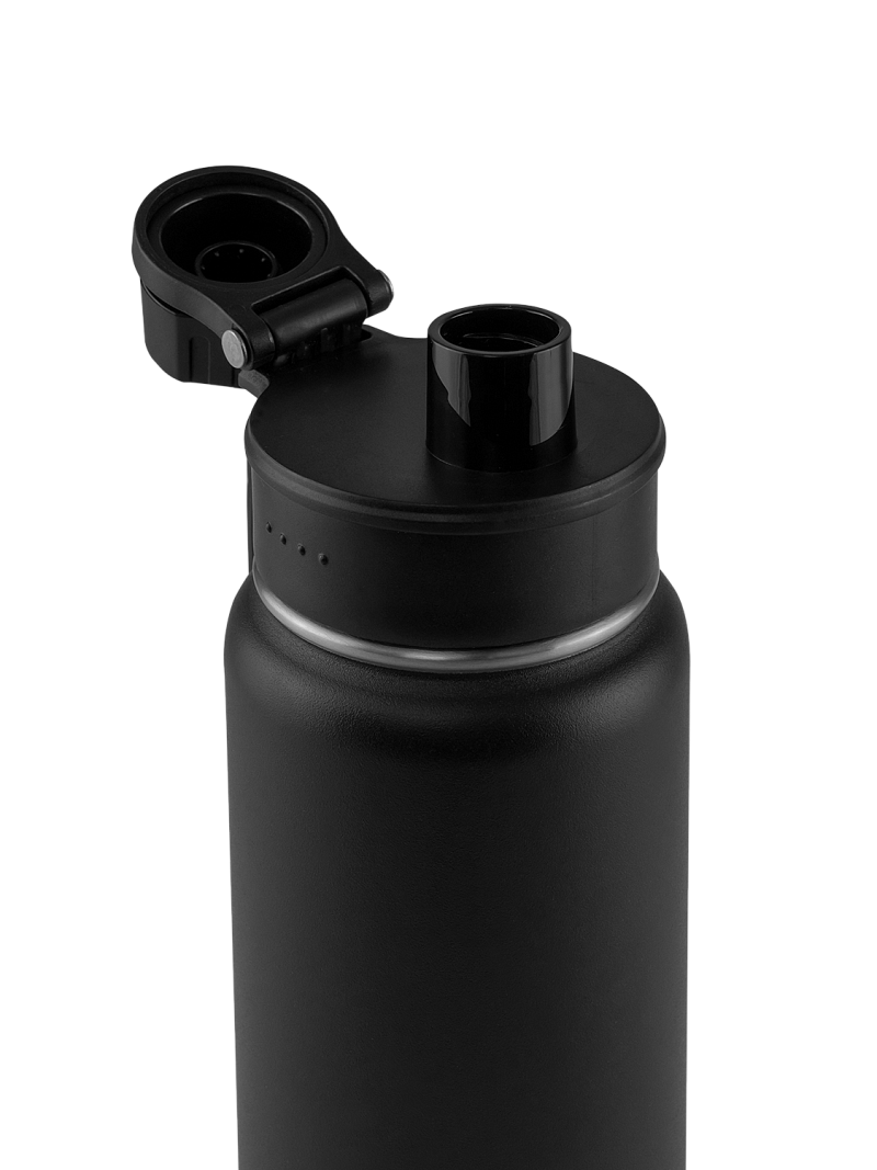 Термокружка серии 708 на 0.53л чёрная со спортивной крышкой - 4