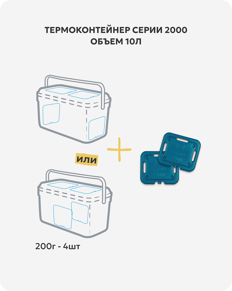 Термоконтейнер 8л серии 2000 синий - 5