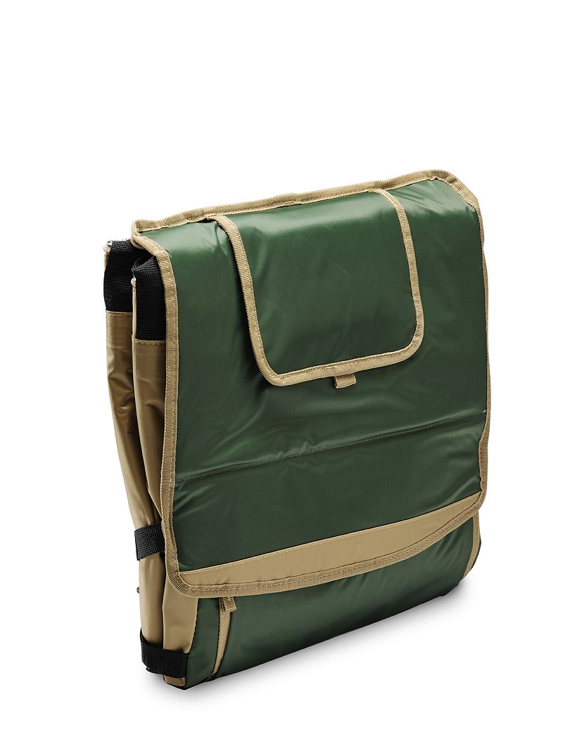 Зеленая сумка-холодильник 3000 классическая с люком на 30л - 3