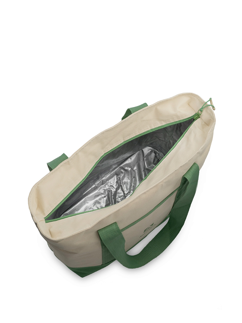 Термосумка шоппер 3400 зеленая на 17.5л - 9
