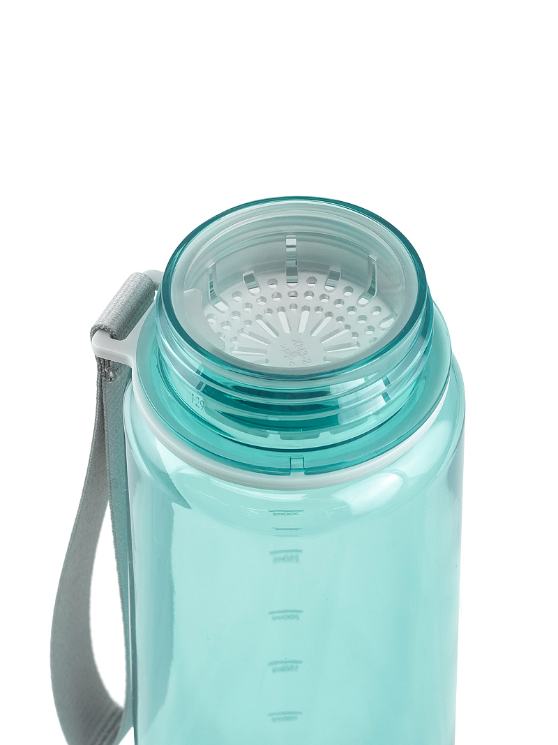 Питьевая бутылка 720 из тритана 0.5л, голубая глянцевая, с ситечком - 8