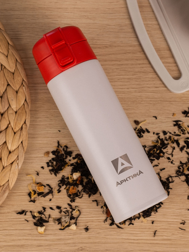 Термокружка 0.47л серии 703 «Арктика» с ситечком (уценка) - 5