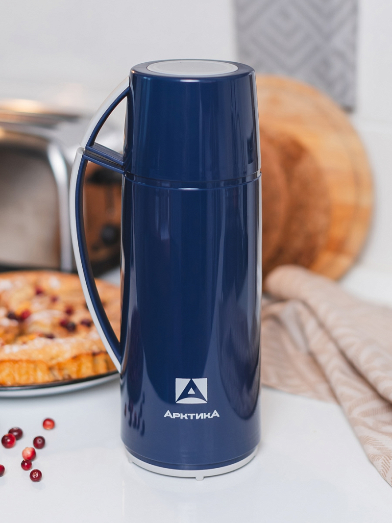 Стеклянный термос серии 1010 на 1л синий - 14