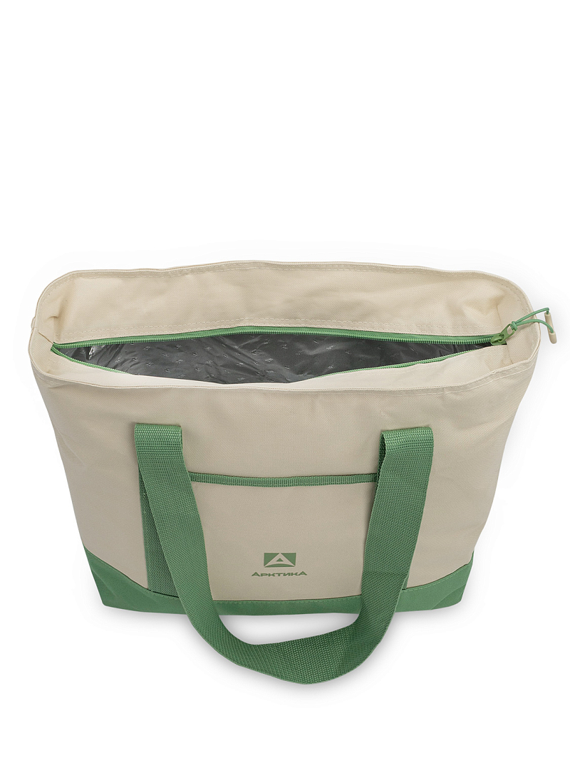 Термосумка шоппер 3400 зеленая на 17.5л - 3