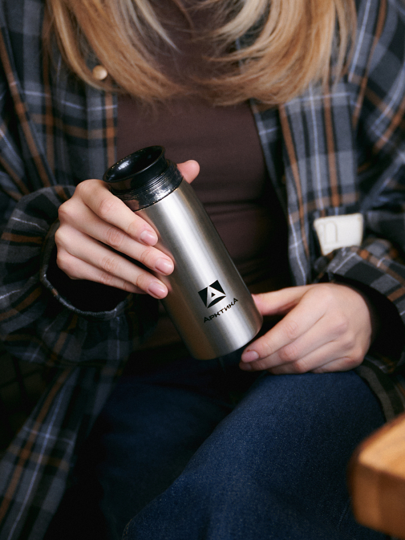 Термокружка 0.32л серии 715 стальная с ситечком (уценка) - 3