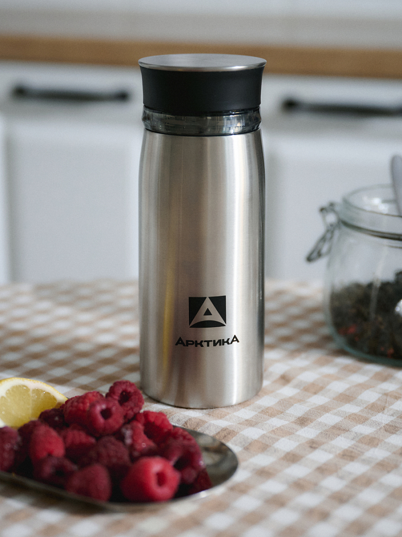 Термокружка 0.32л серии 715 стальная с ситечком (уценка) - 5