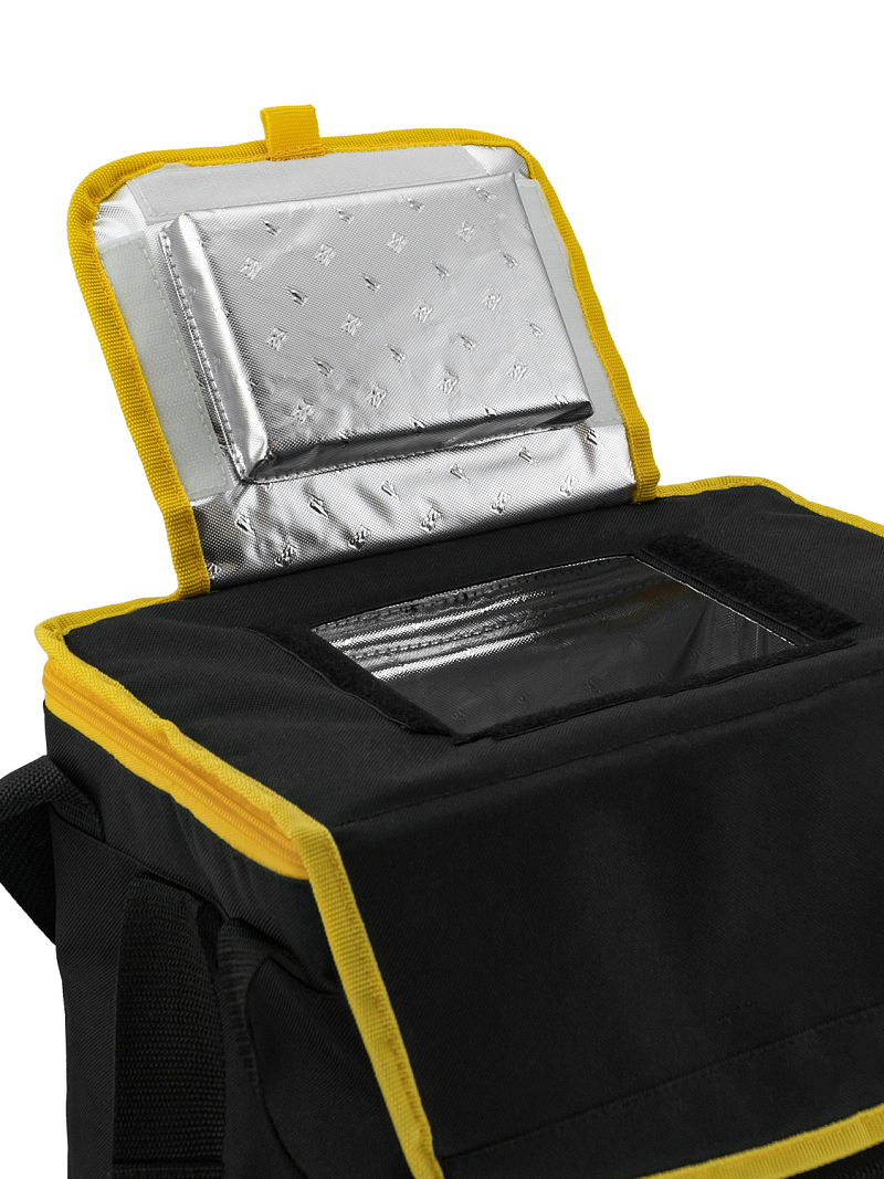Черная сумка-холодильник 3001 классическая с люком на 20л - 5