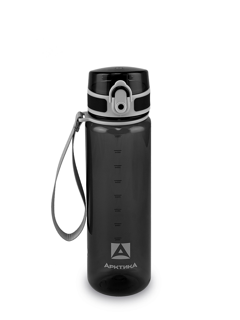Питьевая бутылка 720 из тритана 0.5л, черная глянцевая, с ситечком - 1 Питьевая бутылка 720 из тритана 0.5л, черная глянцевая, с ситечком - 1