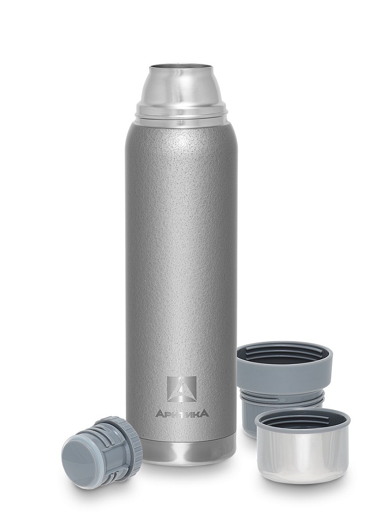 Серебряный термос 106 с узким горлом на 0.9л - 3