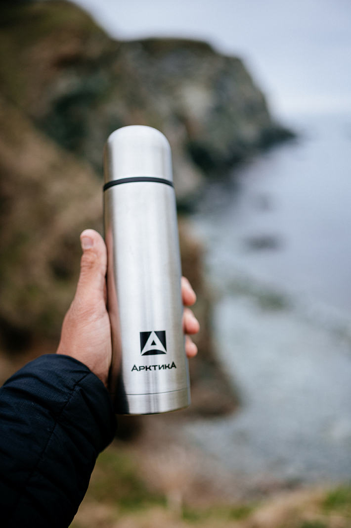 Термос серии 101 на 0.5л стальной с узким горлом - 6