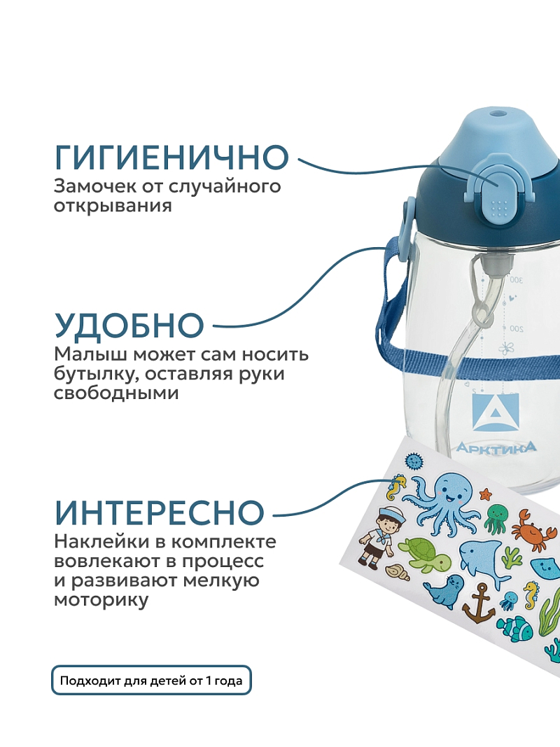 Тритановая бутылка серии 730 на 0.48л «нордик» с наклейками - 3