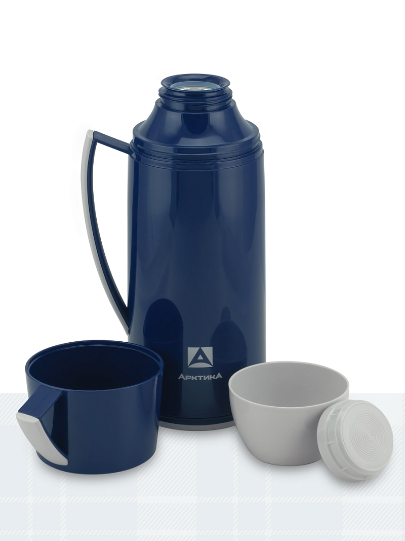 Стеклянный термос серии 1010 на 1.7л синий - 2