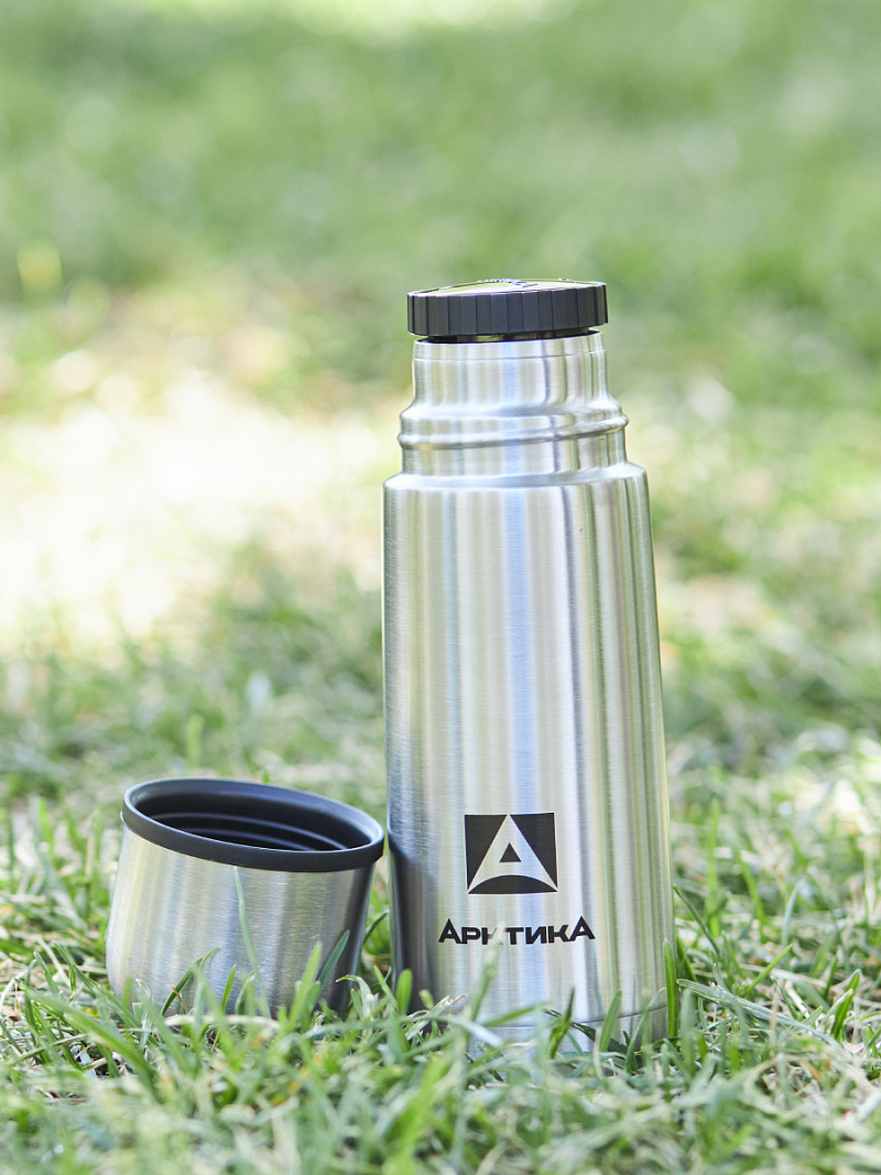 Термос серии 101 на 0.35л стальной с узким горлом - 2