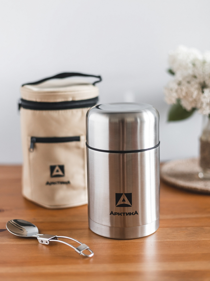 Термос 301 c широким горлом и чехлом на 0.75л - 2 Термос 301 c широким горлом и чехлом на 0.75л - 2