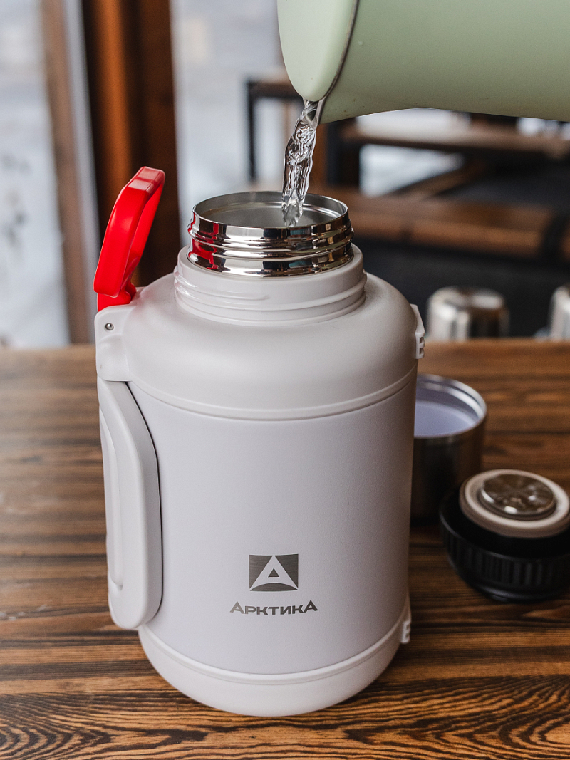 Термос 1.9л серии 204 «Арктика» со складной ручкой и ситом (уценка) - 8