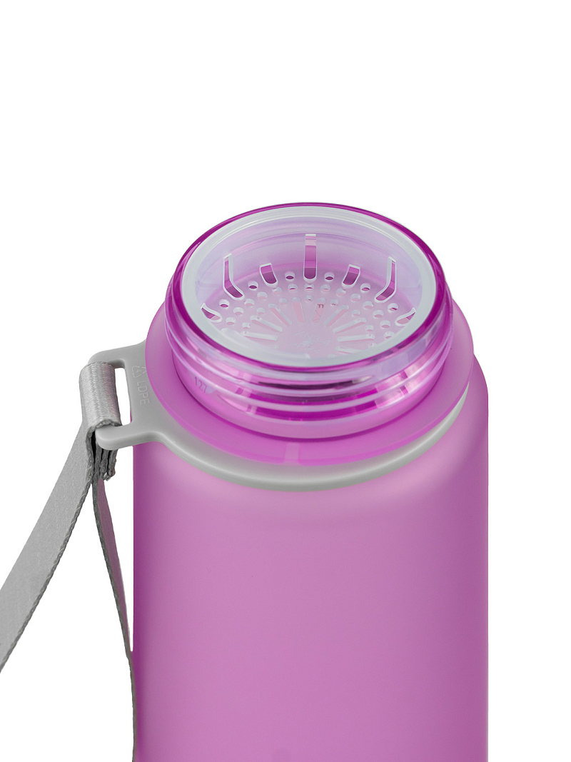 Питьевая бутылка 720 из тритана 0.5л, лавандовая матовая, с ситечком - 7