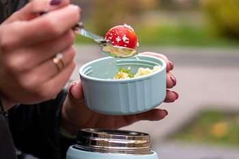 Крышка-миска для небольшой порции