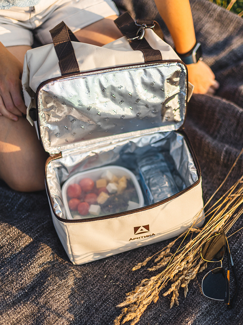 Термосумка-трансформер 3600 бежевая на 11.5л - 9